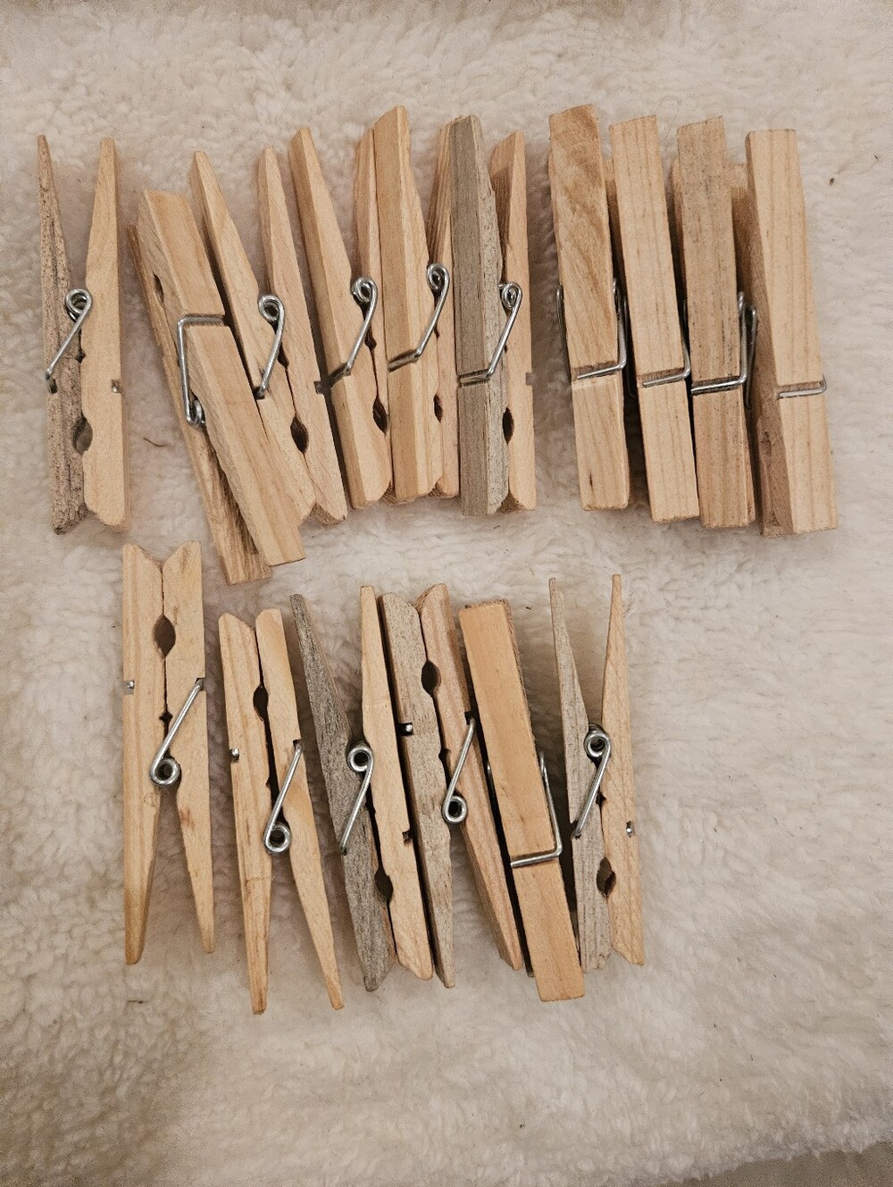 60X Wood Wooden 2.5 &3 Inch Clothespins Laundry Clothes Pins Crafts Photos Pins
